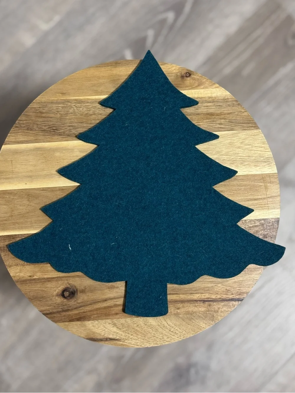 NEW Graf Lantz Merino Wool Tree Trivet Kombu Green